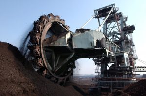 maszyna wykorzystywana w kopalni wegla